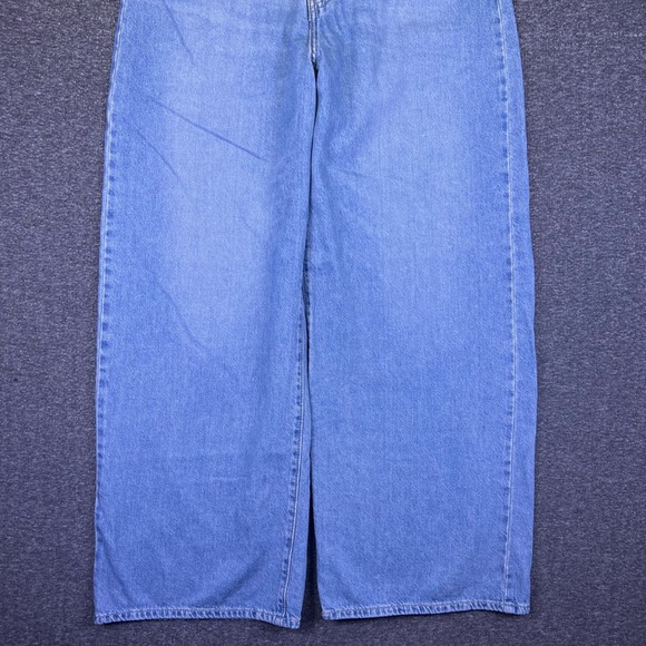 Levis Jeans Womens 31 Light Blue Cinch Baggy Wide Leg High Rise Denim Skater Y2K - Picture 7 of 16